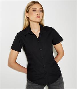 Kustom Kit Ladies Short Sleeve Workforce Shirt